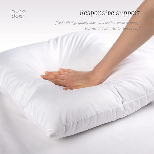puredown® Feather Down Filled 14x22 Pillow Inserts, Lumbar Pillow Inserts for Decorative Throw Pillow, Bed, Couch and Home Decor