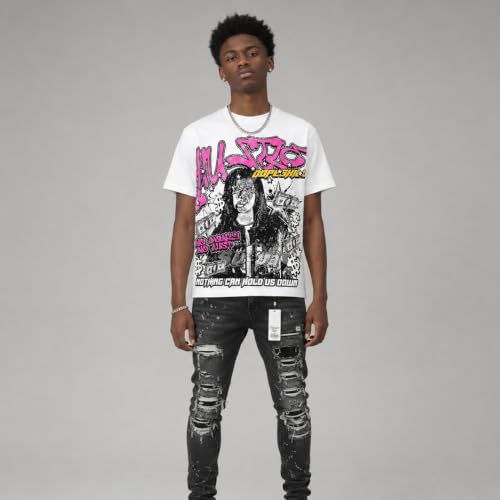 Image of DopeSkill Graphic Tee Streetwear Hypebeast Hip Hop Unisex Premium T-Shirt Sneaker Colour Matching Shirts Gift for Sneakerhead