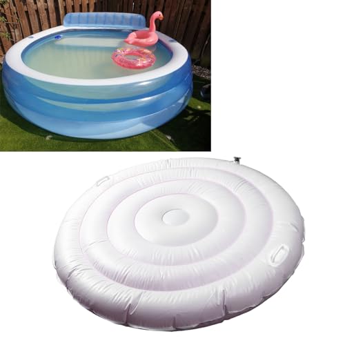4.5ft Inflatable Hot Tub Cover - Round Universal Rapid Inflation Insulated Lid for Outdoor Spas, Energy Saving for Round Tubs