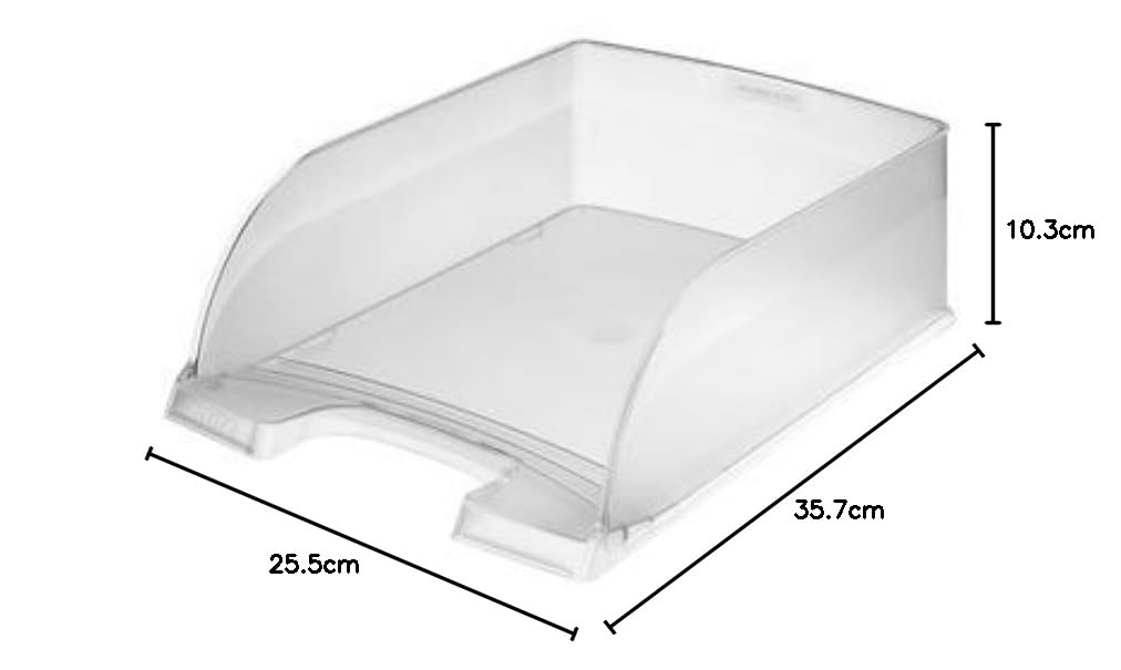 Leitz Plus 52330003 - Bandeja para documentos (4 unidades), transparente