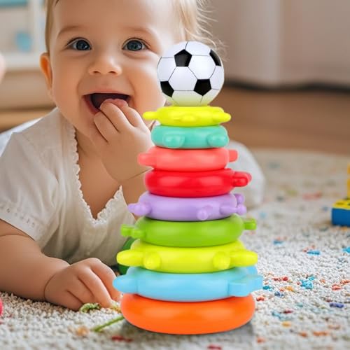 Jeu sensoriel d'empilage pour la motricité fine des petits