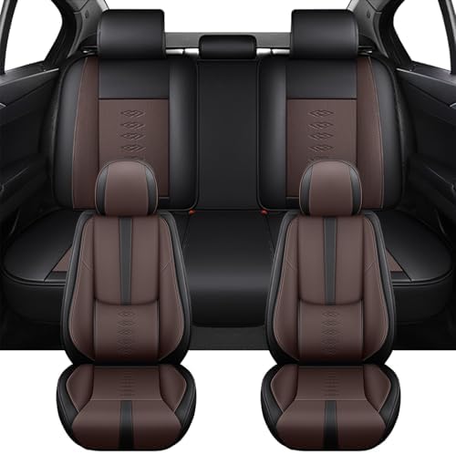 Car Seat Covers Fit for Mitsubishi Outlander 2006-2024 2025,Front Set Leather Seat Cover,Airbag Compatible Car Seat Cushions,Waterproof Seat Covers for Cars(Black)