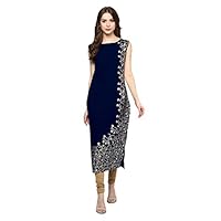 ZIYAA Women’s Straight Synthetic Kurta