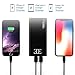 EIUE External Battery,2 USB Outputs Portable Charger Power Bank with Type C Input,Aluminum Shell, Intelligent Charging Tech for iPhone, iPad and Android Devices