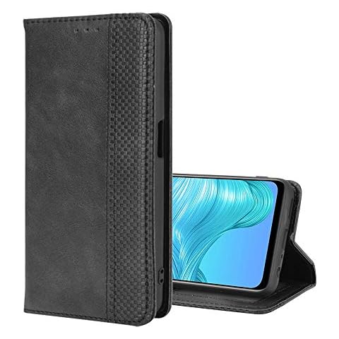 SHIEID Wallet Case for vivo Y01 Case, Flip Case for vivo Y01 Retro Style Wallet Magnetic Cover, Case Wallet PU Leather Phone Cover for vivo Y01, Black Cover