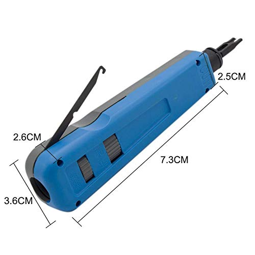 Punch Down Impact Tool With Double Blades, Network Wire Keystone Impact Terminal Insertion Tools For Network Cable Cat6/Cat5/Cat3 Stripper #TOP2
