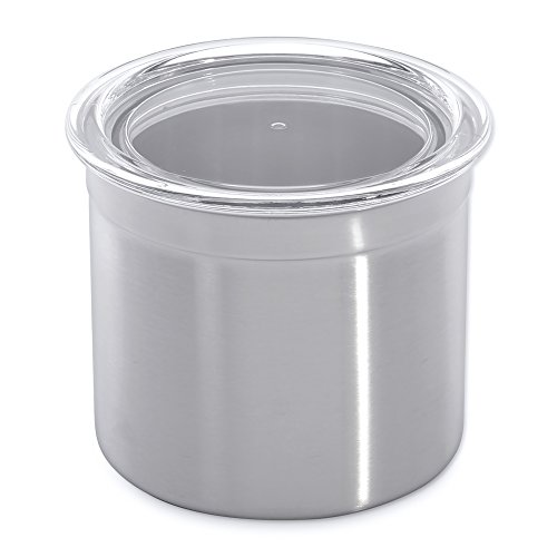 BergHOFF Studio Stainless Steel Canister with Acrylic Lid, 0.5-Qt