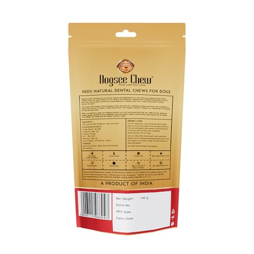 Image of Dogsee Strawberry Infused 100% Natural Yak Chew Bones for Dogs 140 gm (Medium - 2 Chews) Healthy Alternative to Rawhide - High Protein, All Life Stages