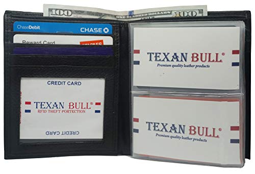 Hipster Mens Wallet Leather European Bifold With Heavy Duty Vinyl Wallet Insert