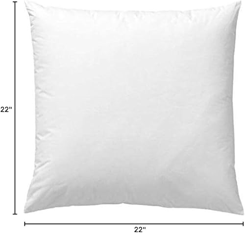 Miniatura 4 de Funda 100% algodón, almohada de plumas y plumón, el mejor uso para almohadas decorativas y para personas que duermen firmemente, tamaño 17 x 18