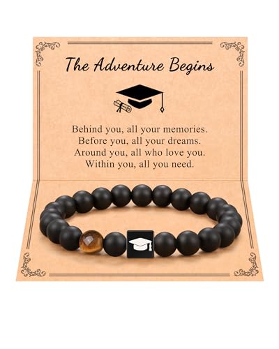 Image of UPROMI Graduation Gifts for Him Class Of 2024 Graduation Gifts for Men Teen Boys High School 5th 8th Grade Graduation Bracelet