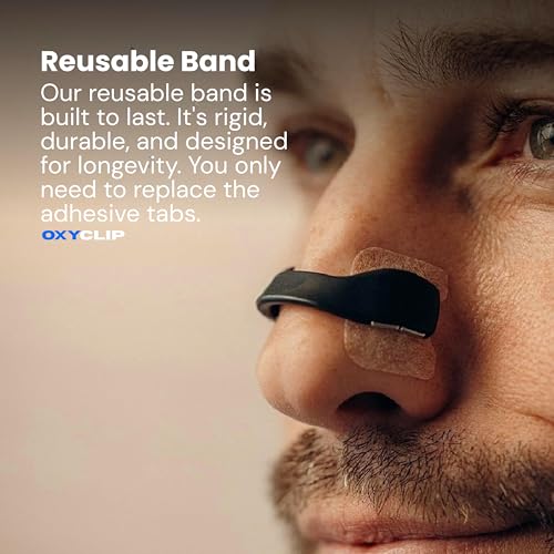 Image of Oxyclip Magnetic Nasal Strips -India's #1 Magnetic Nasal Strip | Extra Strength Snoring Relief | Boost Oxygen, Improve Sleep & Facial Structure | Skin-Safe, Reusable - pack of 15 (Medium, 5, count)
