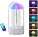 Produktbild BomKra LED Quallen Lampe und Bluetooth Lautsprecher - RGB Farbverlauf Jellyfish Lamp, Tragbarer Kabellos Quallen Lautsprecher, Aufladbar Quallen Nachtlicht für Dekoratives Atmosphärenlicht