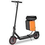 Electric Scooter for Adults with Seat & Storage Bag – 350W Motor, 30 km/h Top Speed, 34 km Range – Foldable Commuter E-Scooter with App Control & Dual Brakes