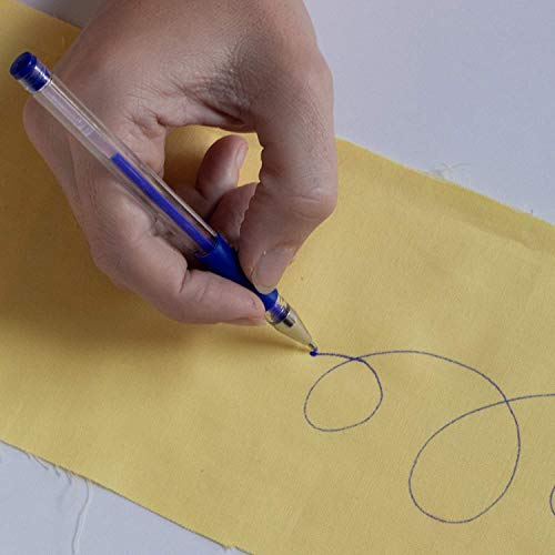 Image of Madam Sew Heat Erasable Fabric Marking Pens for Sewing and Quilting | Fabric Markers for Sewing, Embroidery, Dressmaking with 4 Pens + 4 Refills | 8-Piece Set No Ghost Lines, Disappearing Ink
