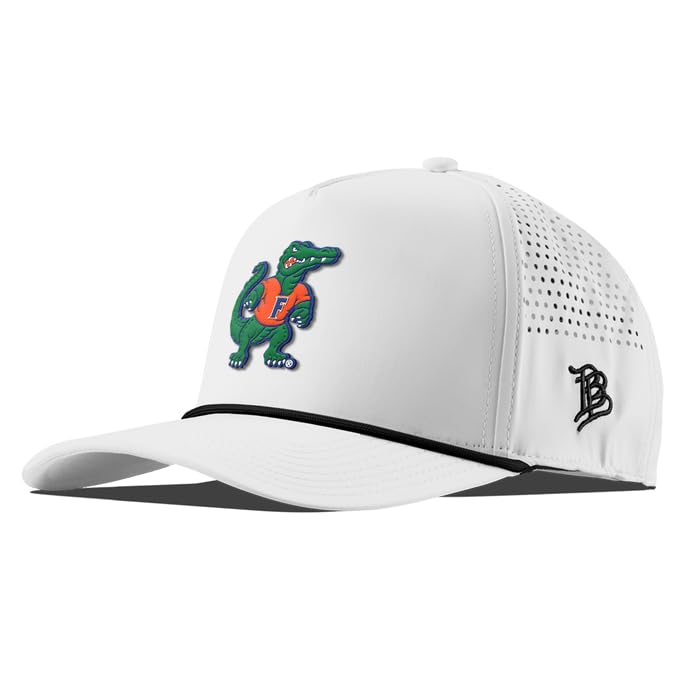 Branded Bills Officially Licensed x Florida Gators White Black Rope 5-Panel Albert The Gator