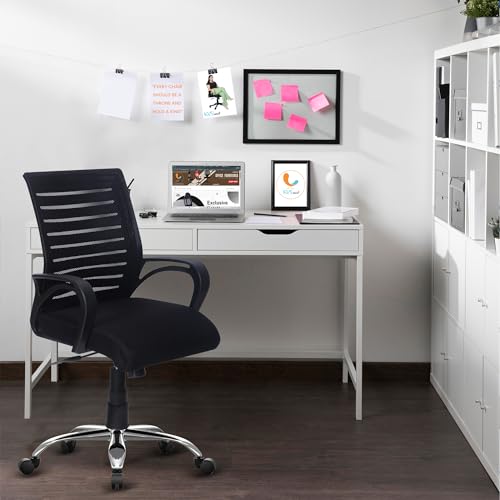 Image of Boom Steel Base Ergonomic Executive Home /Office revolving Chair(Black)