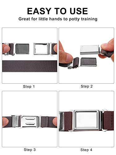 Satinior Kids Adjustable Magnetic Belt Elastic Stretch Belt With Easy Magnetic Buckle For Boys Girls thumb #5