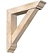 Ekena Millwork BKT0604X26X26TRA01SDF Traditional Smooth Bracket w/Offset Brace, Douglas Fir