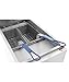 Atosa CookRite ATFS-50-NG 50 lbs Free Standing Floor Fryer with Temperature Control | 4 Cast-Iron Vertical Burner Tubes | 2 Removable Frying Baskets | Stainless Steel, 136,000 BTU, Natural Gas (NG)