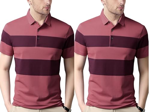 Image of Nobel Monk Men's Regular Fit Polo T Shirt |Half Sleeves |Collar Tshirts |Casual T-Shirt for Men
