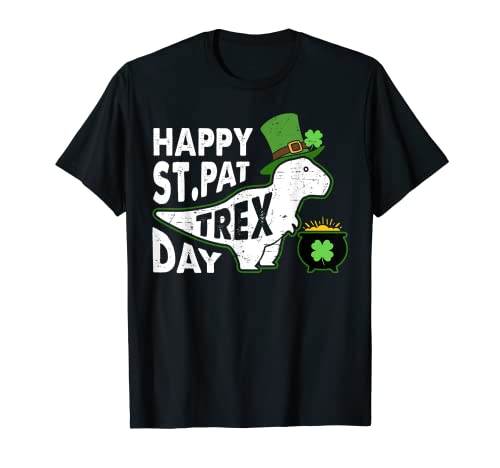 Happy St. Pat T-Rex Day - Camiseta con diseño de dinosaurio, día de San Patricio Camiseta