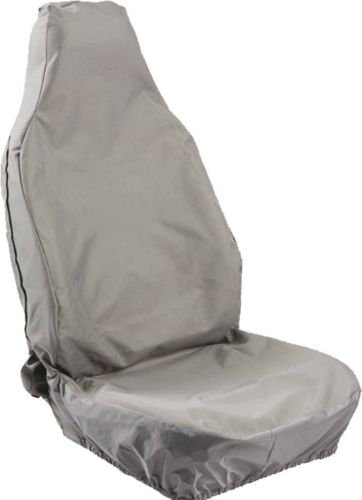 Waterproof - Heavy Duty - Car Front Single Grey Seat Cover - Protector