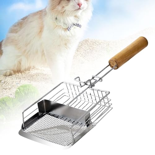Generic Cat Litter Scooper Multiuso Leve Resistente Push Pull Cat Litter Pás Cat Sand Pás para Peque