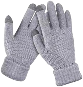 styleBREAKER Dames warme winter gebreide wanten, handschoenen met diamantpatroon, thermo fleece, gebreide handschoenen 09010031, Kleur:Bruin