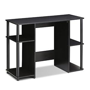Furinno JAYA Computer Study Desk,Open Storage, Espresso