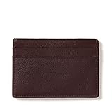 Leatherology Brown Men's Slim Credit Card Case Wallet - RFID Available