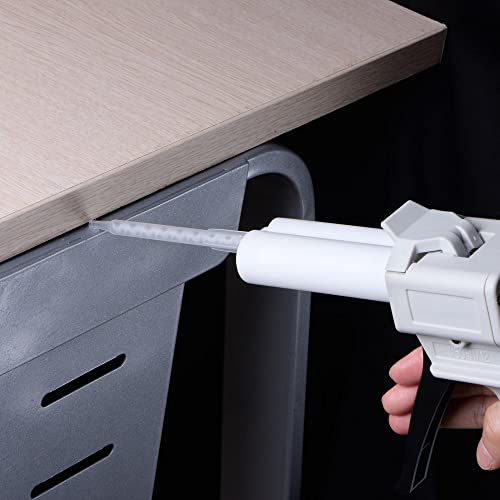 Image of uxcell 2Pcs Epoxy Gun Adhesive Cartridge, Plastic Resin Mixer Dual Glue Cartridge with Push Rod and Mixing Tube for 50ml /1.7oz 2:1 AB Glue Adhesive Gun