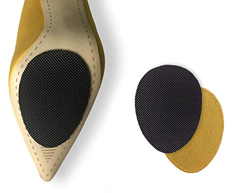 Non-Slip Shoes Pads 5 Pairs Self-Adhesive Shoe Grips rubber Anti-Slip Shoe Grips can Non-Slip Noise
