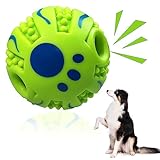 XXRXW Wobble Giggle Ball for Dogs Spiky Dog Ball Interactive Pet Toy Funny Giggle Sounds Teeth Cleaning Playing Training Herding Balls for Medium Large Dogs Gift