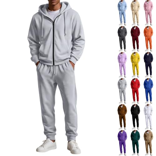 Sweatsuits for Men Fleece Zip Hoodies Joggers Pants Jogger Jogger Sets - image 9