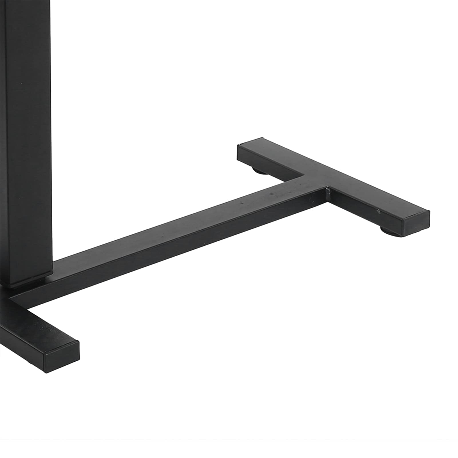 VASAGLE Tavolino Ausiliario con Ruote Nascoste, Tavolo per Divano con Altezza Regolabile, Base a Forma di C, Scrivania per Computer Portatile, Tavolo Sollevatore per Scrivere, Disegnare, Leggere