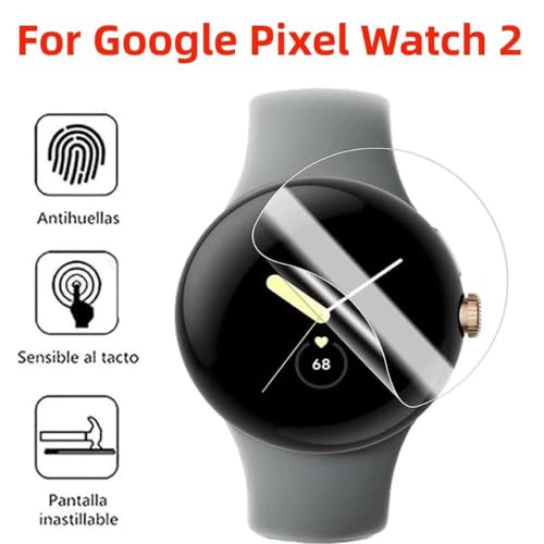 Image of BLACKSHEEP 2 Pack Screen Protector for Google Pixel Watch 1 / Pixel Watch 2 41 mm Bubble Free, Self Healing Unbreakable Membrane Edge to Edge Full Coverage - Clear [NOT GLASS]