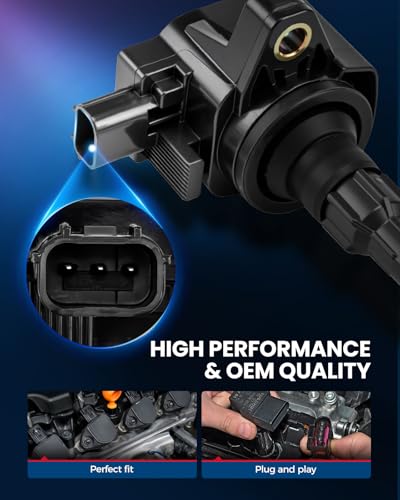 Image of KAX 4 Ignition Coils & 4 Spark Plugs Set for Honda Civic 2016-2020 2.0L