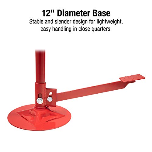 Sunex 6810A, Underhoist Support Stand With Foot Pedal, ¾ Ton Capacity, Large Base, Bearing Mounted Spin Handle, Easy Turning, Height Adjustment Under Load, Contoured Saddle, Easy Handling, Lightweight, Supports Vehicle Components Only #TOP2