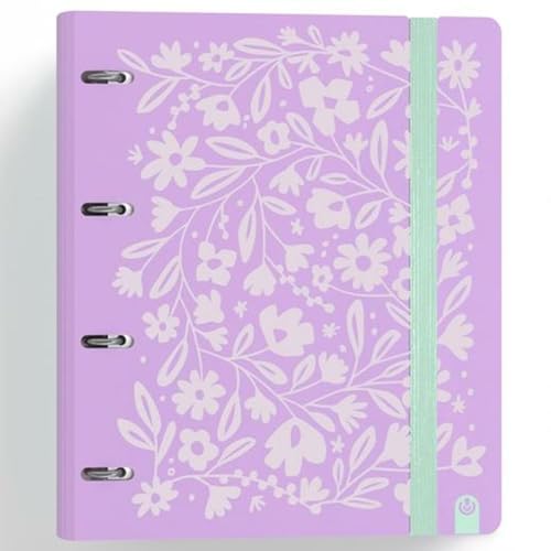 Classeur A4 à anneaux violet Carchivo Carpeblock360 pour le bureau et les cours