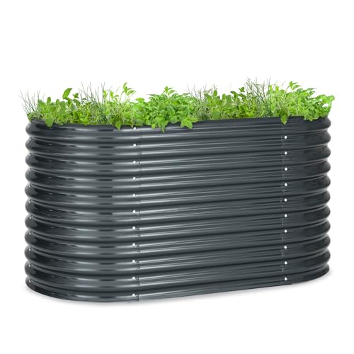 Potager surélevé en acier galvanisé antirouille de 160 cm