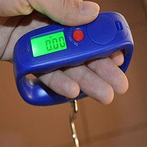 Utility Luggage Scales Portable Scales Accurate Courier Scales Spring Balance Hand-held Portable Electronic Scale 50kg Hanging Scales Weighing(OneColor)
