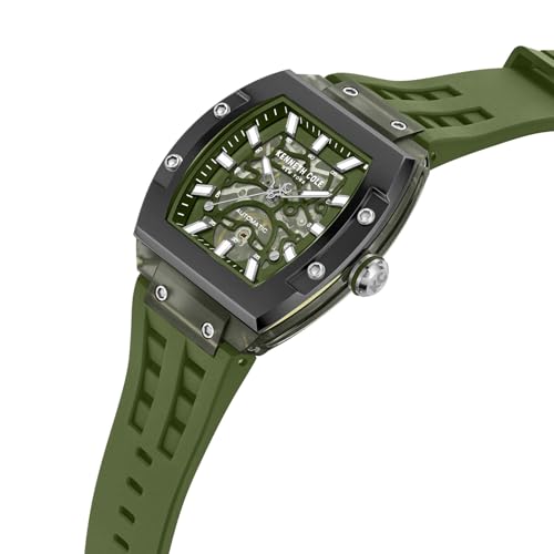 Image of Kenneth Cole Automatic Analog Green Dial Green Silicon Strap Watch for Men - KCWGZ0076803MNW