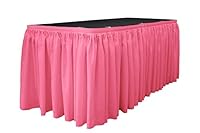 Algopix Similar Product 10 - LA Linen Polyester Poplin Pleated Table