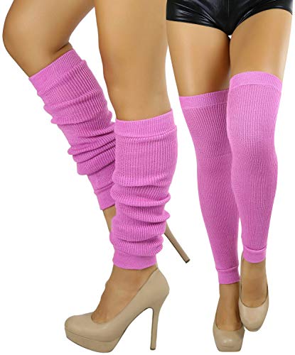 Image of ToBeInStyle Women's Long Over The Knee Leg Warmers Bright Thigh High