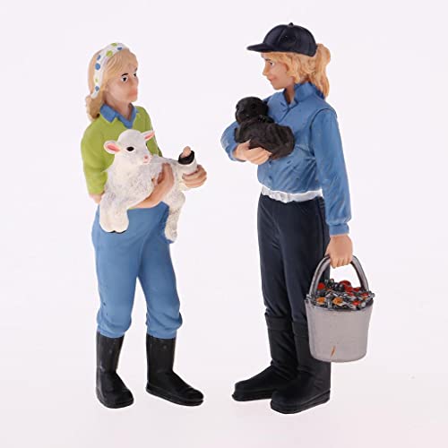 Colcolo Bauernhof Tiere Figuren Spielzeug Bauernhof Tiere Spielzeug Sets Figuren Puppenhaus Leben Szenen Dekor – Bild 6