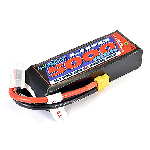 Voltz 5000mAh 3S 11.V 50C LiPo RC Battery w/XT60 Connector Plug