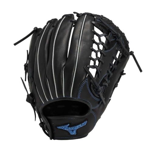 MIZUNO 軟式用WILLDRIVE BLUE(ウィルドライブブルー) 外野手向け:サイズ14 ブラック 14