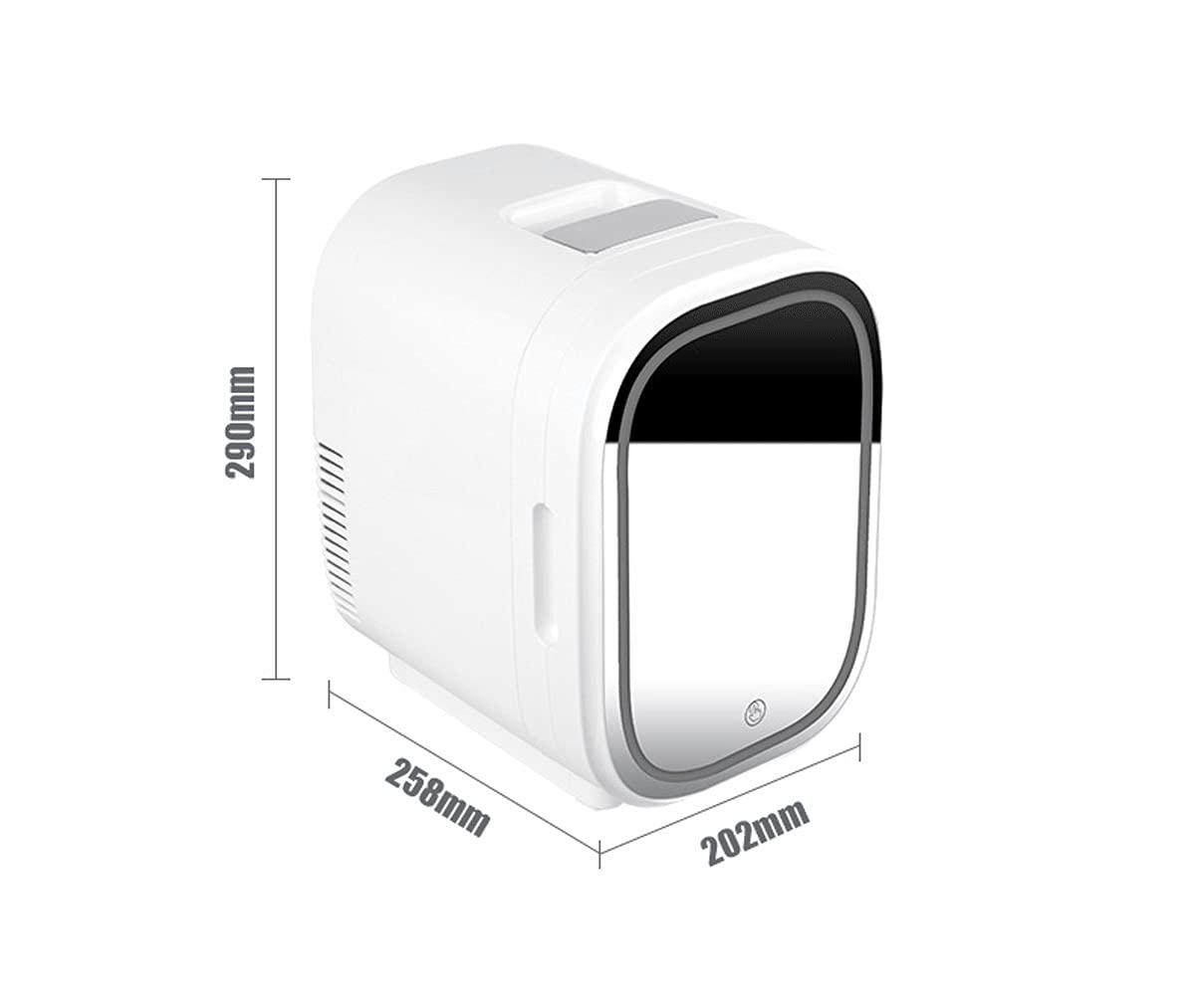 Mini refrigerador termoeléctrico portátil de 8 litros CA/CC, ideal para el cuidado de la piel, alimentos, hogar y viajes, 12/24 V, 110-220 V (color: verde, tamaño: 12 V/110 V/220 V)