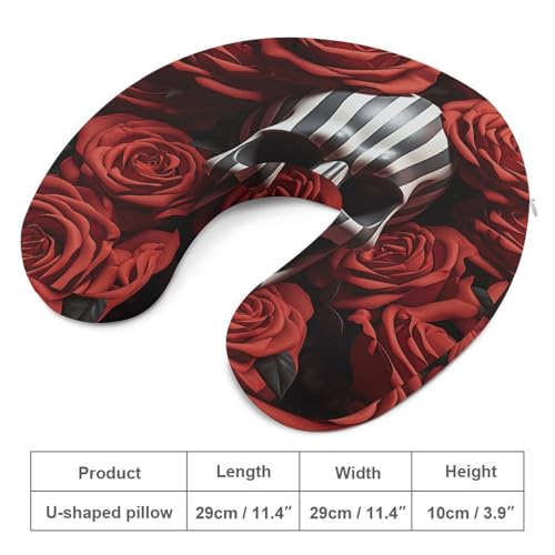 Almohada en forma de U de espuma viscoelástica portátil miniatura 2